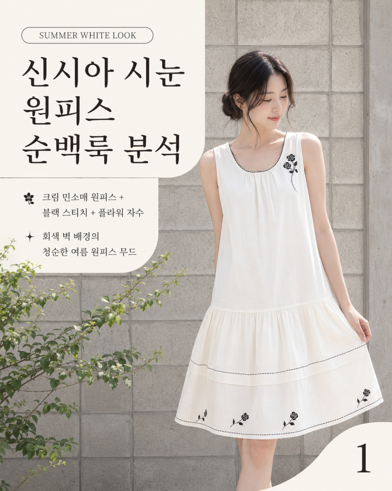 신시아 시눈 원피스, 순백룩 분석
