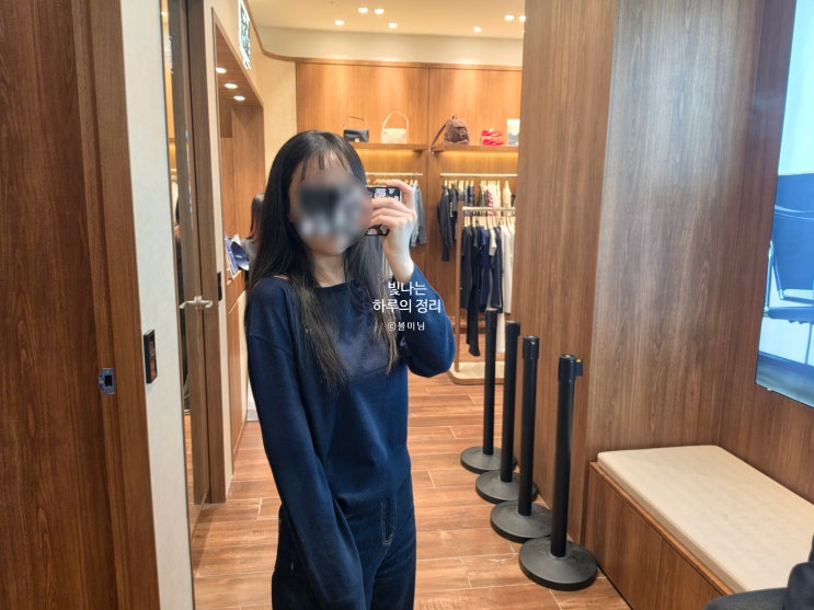  잠실쇼핑 마리떼프랑소와저버 보트넥 니트 롯데월드몰점
