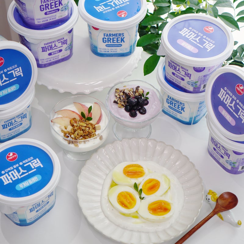 서울우유 파머스그릭 요거트 먹는법, 아침식사대용 천연 위고비 요거트볼