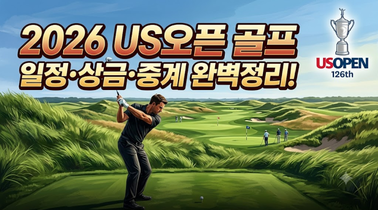 2026 <b>US오픈 골프</b> 일정 중계 <b>상금</b> 시네콕 힐스 한국 선수 출전... 