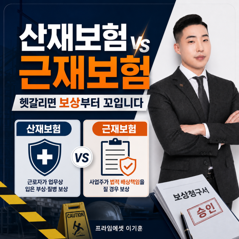 산재보험과 근재보험 뜻과 차이점 완벽정리