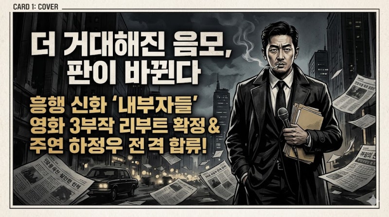 707만 흥행 신화 '내부자들'이 영화 3부작으로? 하정우 전격 합류로 재탄생할까?