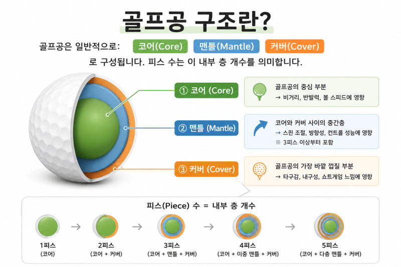 골프공 피스(Piece)란?골프공 고를 때 꼭 알아야 하는 용어 총정리 로스트볼,중고골프공고르는....