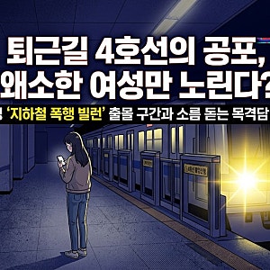 4호선 퇴근길 '묻지마 폭행 빌런' 출몰? 왜소한 여성만 노린 범죄 의혹과 대처법은?