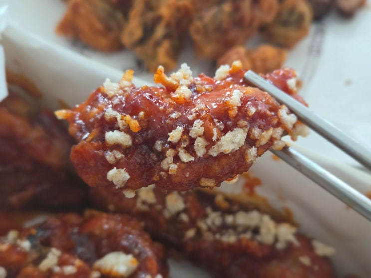  수원 진미통닭 X 오뚜기 콜라보 진짬뽕통닭 포장 후기