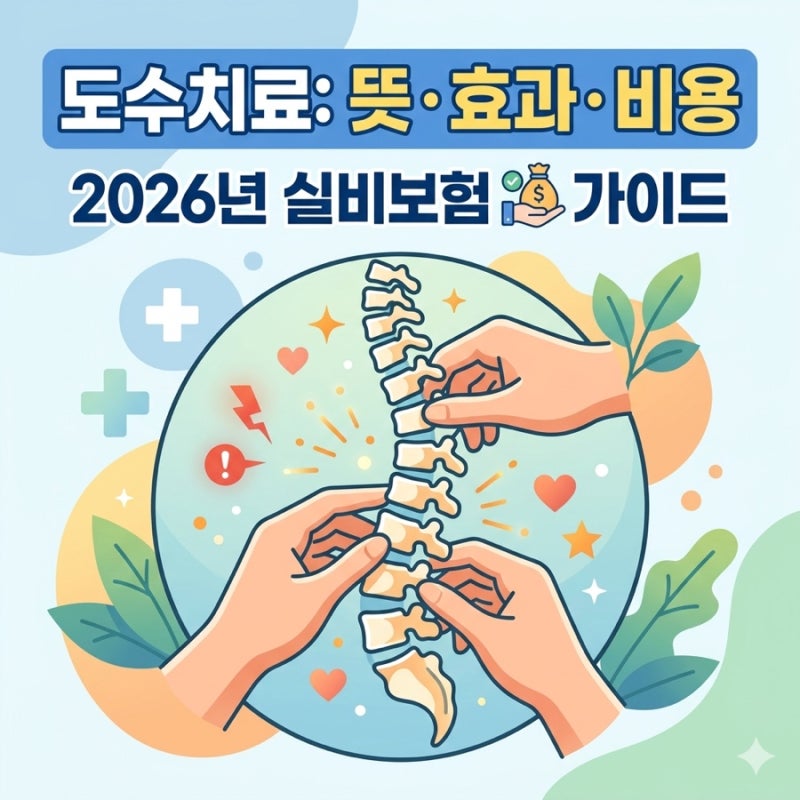 도수치료 뜻과 효과, 1회 평균 비용 및 2026년 실비보험 적용 기준 총정리