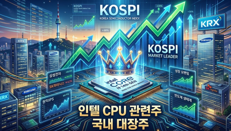 인텔 CPU 관련주 국내 대장주 목록과 반도체 투자 전망
