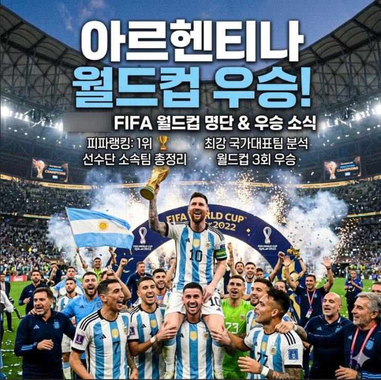 <b>아르헨티나</b> 월드컵 명단 <b>피파랭킹</b> 국가대표 소속팀 우승