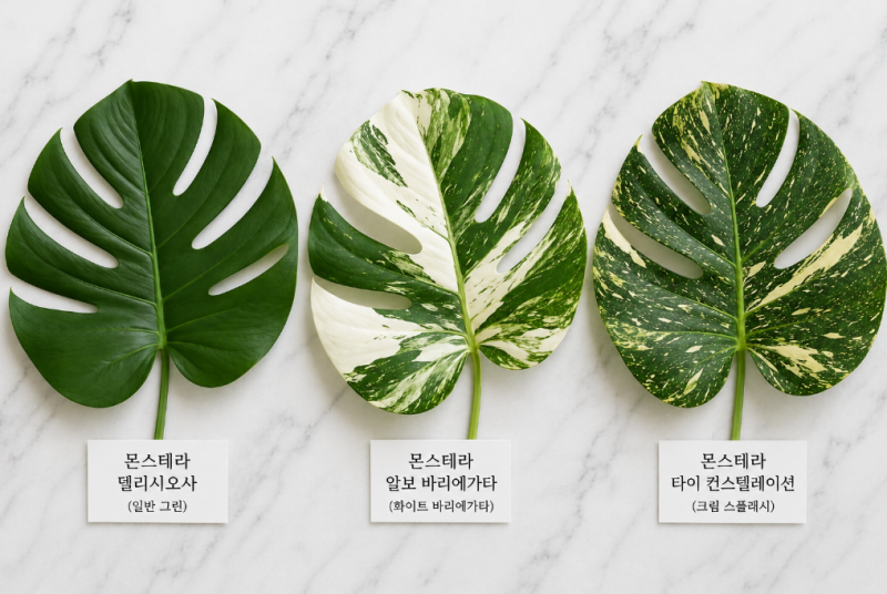 몬스테라 완벽 마스터 시리즈 7편 몬스테라 희귀 품종 완전 가이드 | 알보, 타이콘스텔레이션....