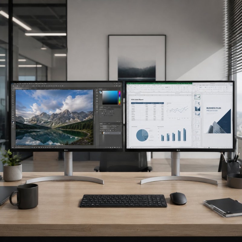 LG 32인치 4K 모니터, 32UN550 vs 32UN650 비교