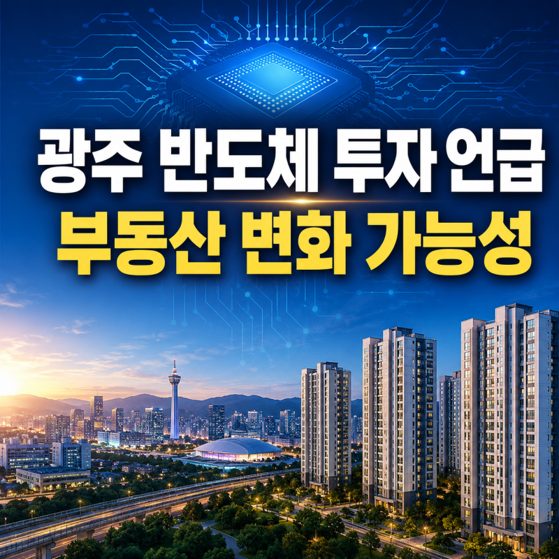 광주 반도체 투자 언급 강기정 시장 발언과 부동산 변화