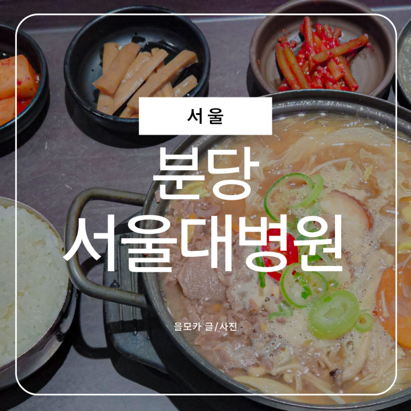 분당서울대병원 근처맛집 대신 원내식당 주차팁