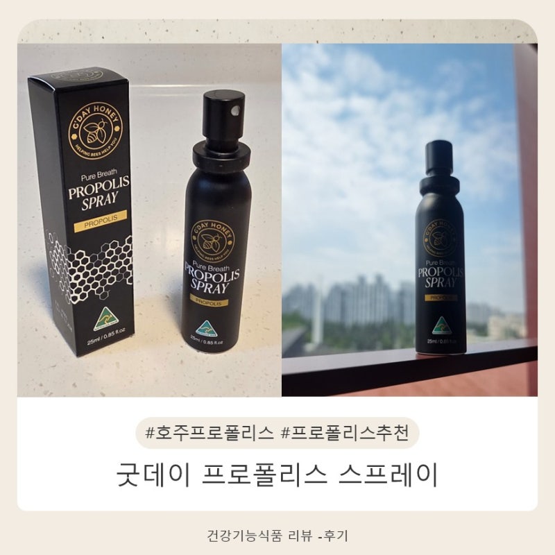 호주산프로폴리스효능 목건강을 위한 호주 관광객 사이에 입소문난 굿데이 프로폴리스 스프....