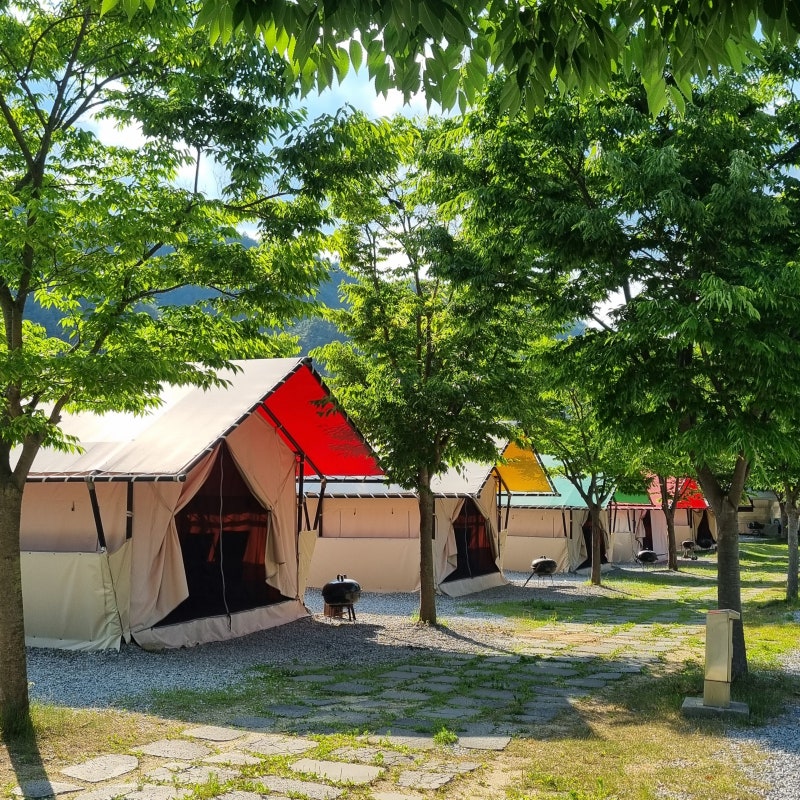 [경북 봉화] 협곡구비마을 산타캠핑장 글램핑 이용후기