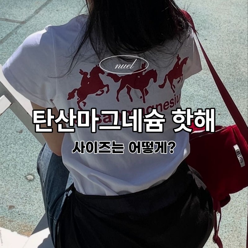 안녕자두야 콜라보까지 섭렵한 탄산마그네슘 반팔 후기, 사이즈