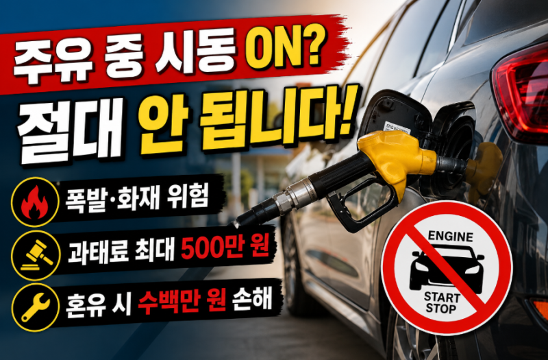 "귀찮은데 그냥 넣으면 안 되나?" 주유할 때 반드시 시동을 꺼야 하는 진짜 이유 3가지