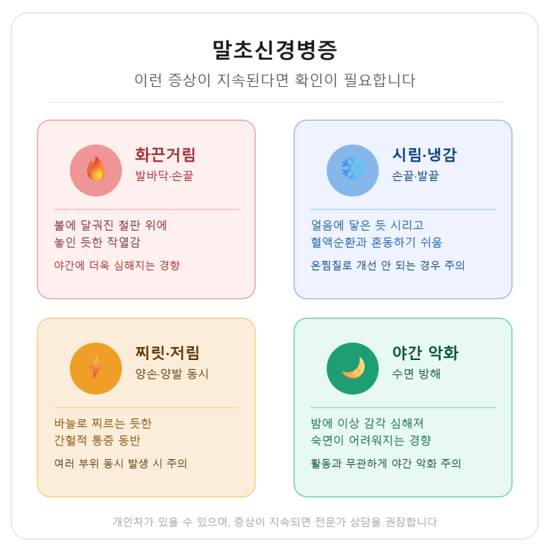 말초신경병증 기본정보 손발 화끈거림·저림이 지속될 때