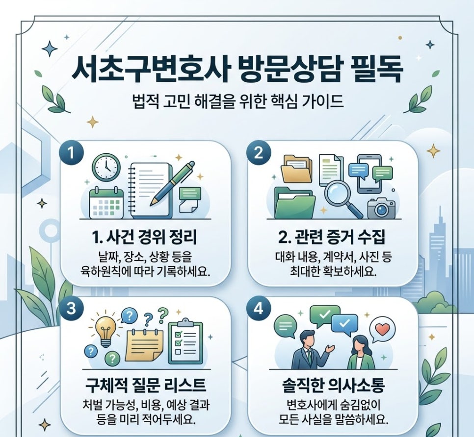 서초구변호사 상담 어떻게 받아야할까요? 필독