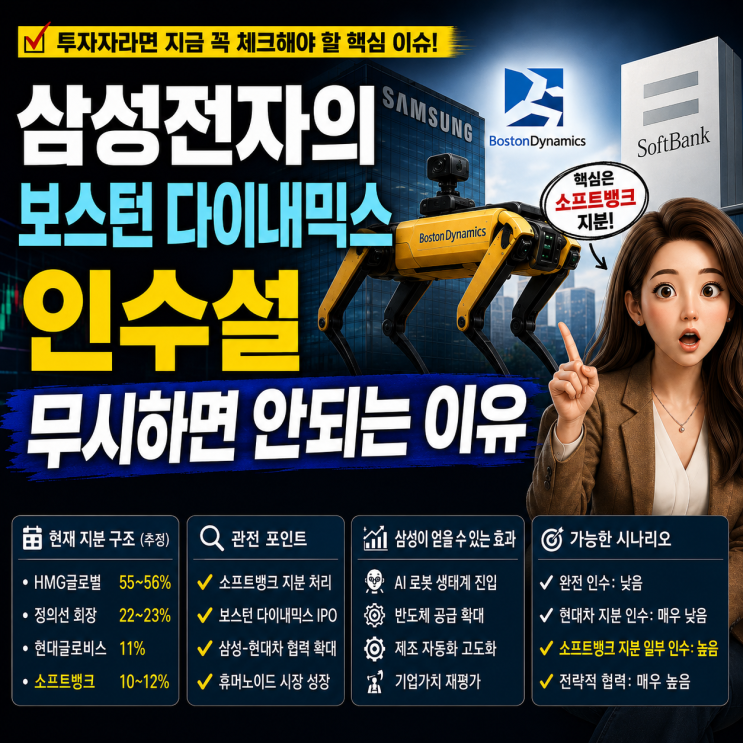  삼성전자 보스턴다이내믹스 인수설, 막전막후