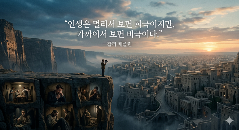 [위로 명언] 인간관계에 지치고 자존감이 낮아진 당신에게, 찰리 채플린이 건네는 따뜻한 위....