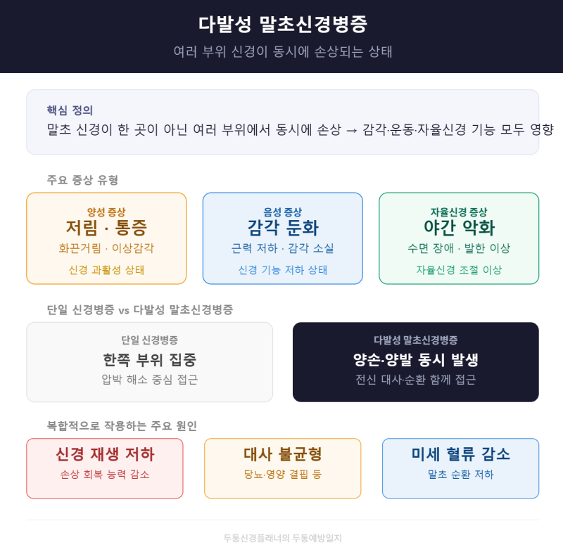 다발성 말초신경병증 손발 저림이 반복될 때 확인해야 할 원인