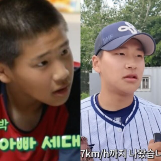홍성흔 아들 홍화철, 147km 강속구로 이대호 감탄시킨 성장 근황
