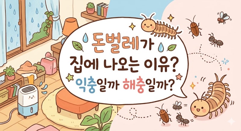 돈벌레가 집에 나오는 이유? 익충일까 해충일까?