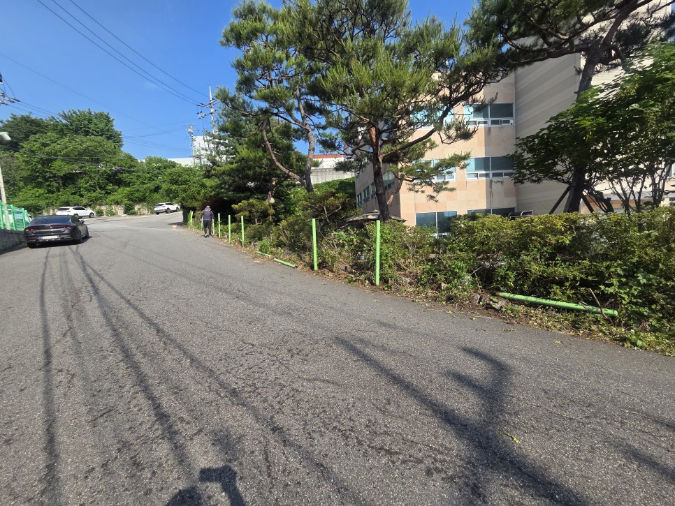 아산휀스 설치 테크노벨리 단지 기존 펜스 철거 후 시공 [현대휀스산업]