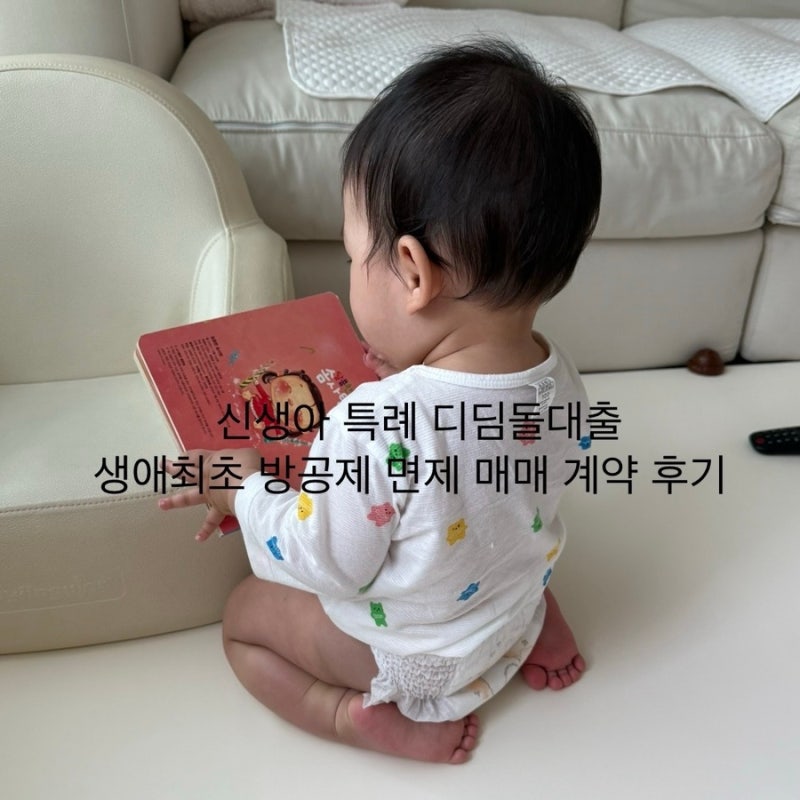신생아 특례 디딤돌대출 생애최초 방공제 면제 매매 계약 후기