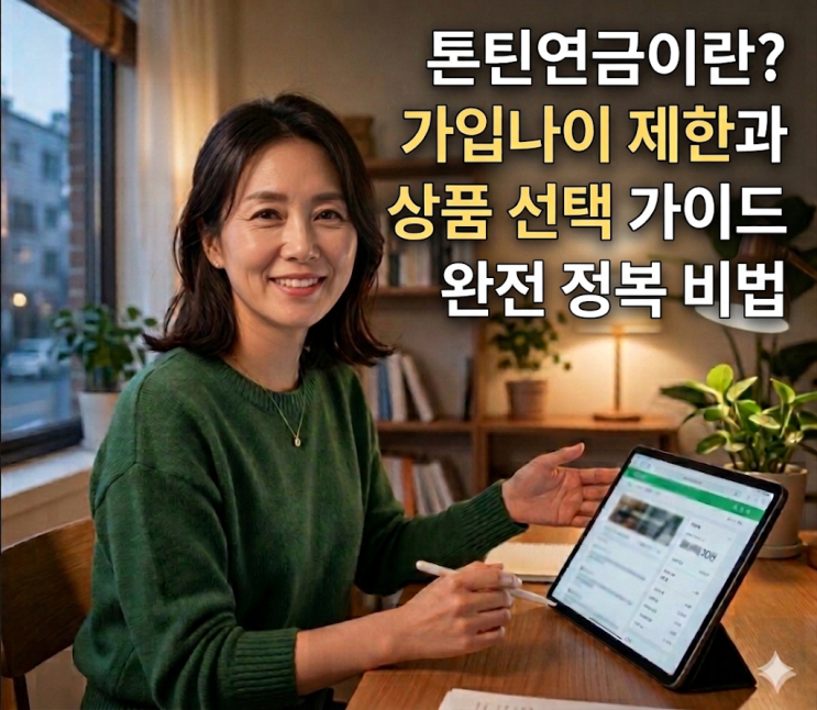  톤틴연금이란? 가입나이 제한과 현명한 상품 선택 가이드