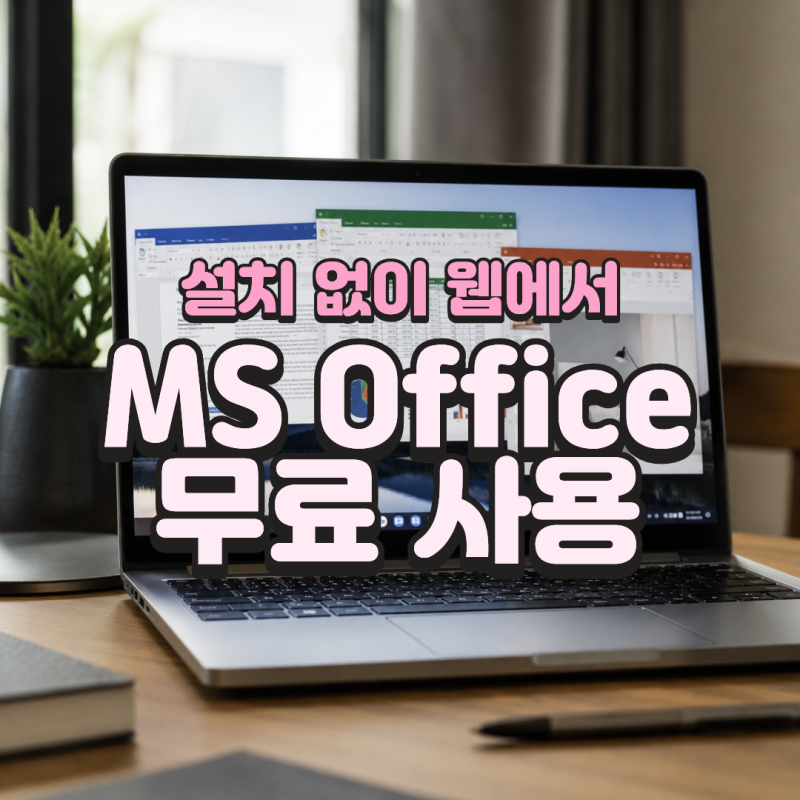 MS Office 온라인 사용법, 무료 Word 엑셀 PowerPoint 웹 버전 활용하기