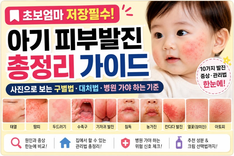 아기 피부발진 총정리｜얼굴·몸 발진 사진으로 보는 태열·땀띠·두드러기·수족구·아토피 ....