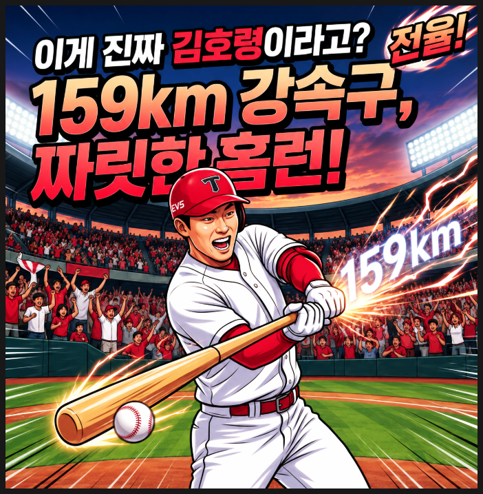  이게 진짜 우리가 알던 김호령이라고? 159km 강속구를 때려낸 스윙이 남긴 짜릿한 전율