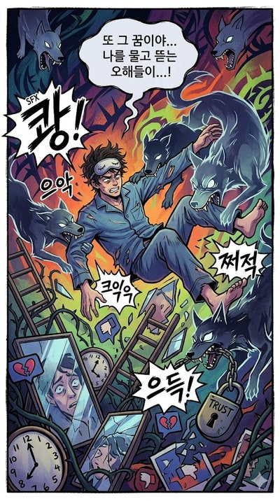 개에 물리는 꿈