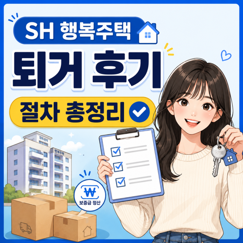 SH 행복주택 퇴거 후기 및 절차 총정리 (원상복구 점검, 체크리스트, 보증금 반환)