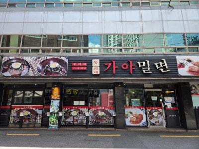 부산밀면맛집 원조가야밀면 돈까스까지 맛있는집