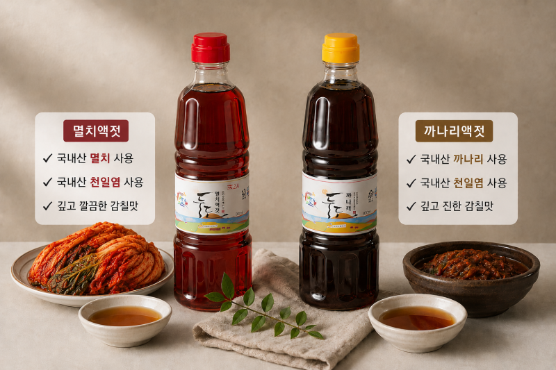 멸치액젓 까나리액젓 차이, 김장할 때 뭐가 더 맛있을까?