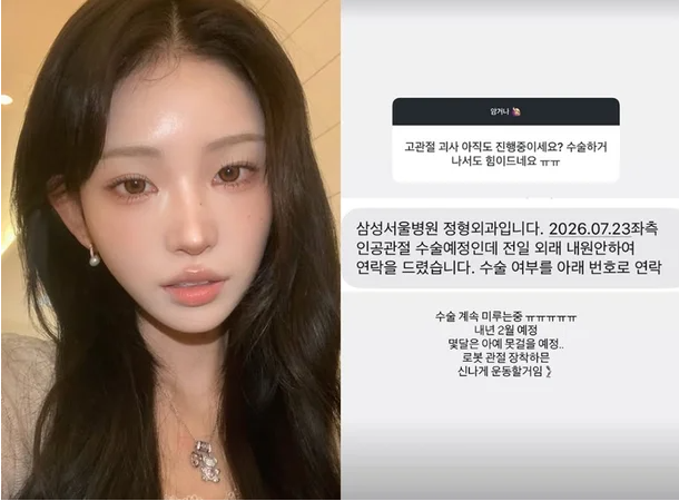 '골반 괴사 3기' 최준희, 인공관절 수술 내년으로 미룬 이유는?