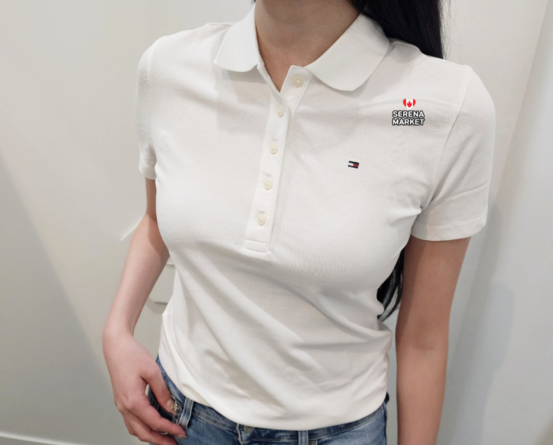 4만원대 핫딜! 타미힐피거 여성 로고 반팔 카라티 클래식핏 캐나다 구매대행 세레나마켓