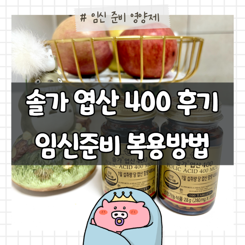 솔가 엽산 400 후기, 임신 준비하면서 직접 먹어본 복용방법