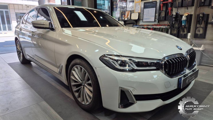  미추홀구 학익동 1급공업사 BMW 520i 접촉사고 자차보험을 통한 판금도색 수리