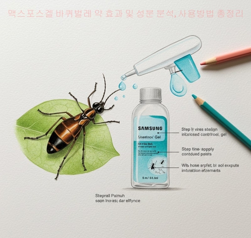 맥스포스겔 바퀴벌레 약 효과 및 성분, 사용방법 총정리