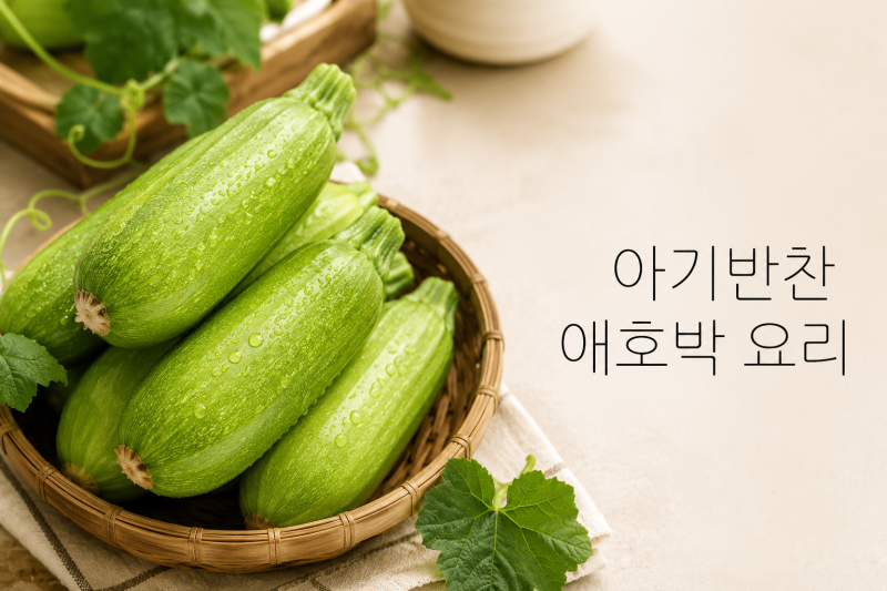 돌 두돌 아기 반찬 추천 애호박 요리 3가지 레시피 총정리