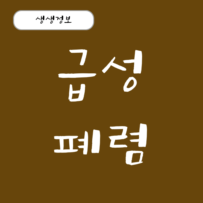 급성 폐렴 원인과 치료 초기증상 폐렴구균 예방접종 총정리