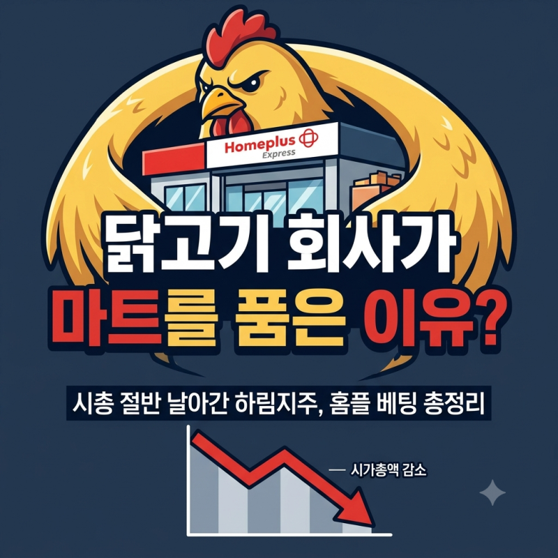 시총 절반 날아간 하림지주, 홈플 베팅하는 이유는? 닭고기 회사의 빅픽처와 리스크 총정리!