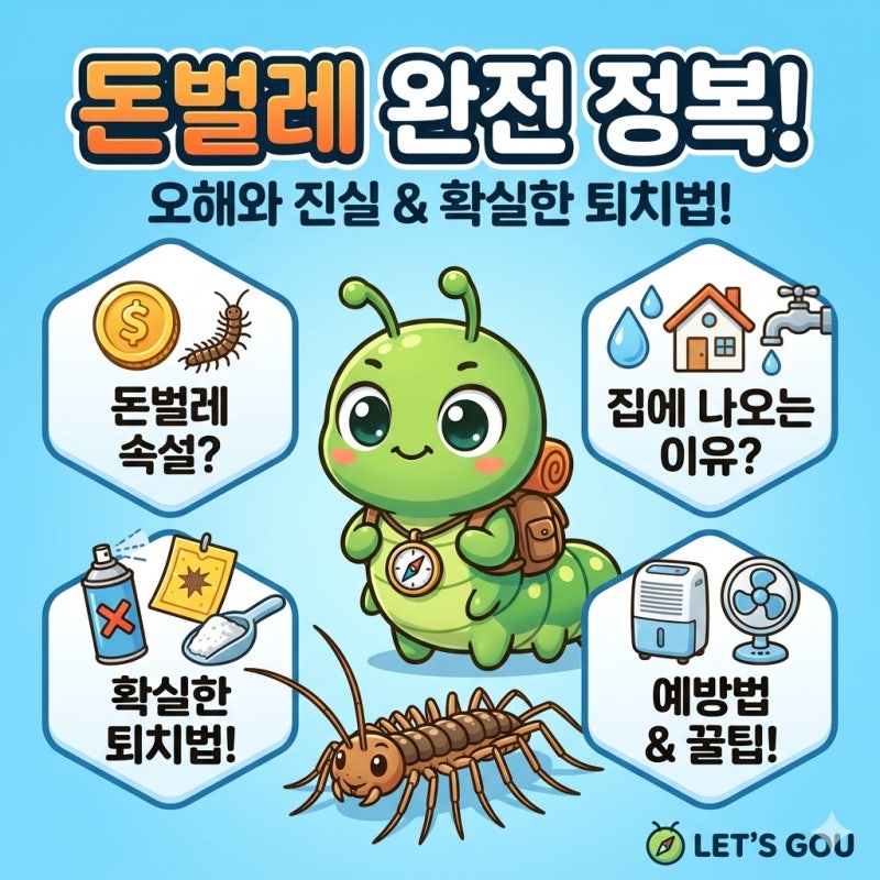 돈벌레 집에 나타났다면? 원인부터 퇴치법까지 한번에