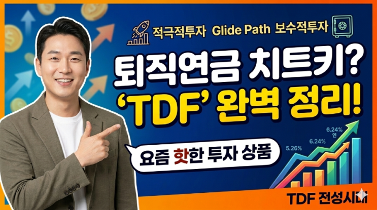 요즘 핫한 퇴직연금 치트키, <b>TDF</b>(타깃데이트펀드) 완벽 정리!