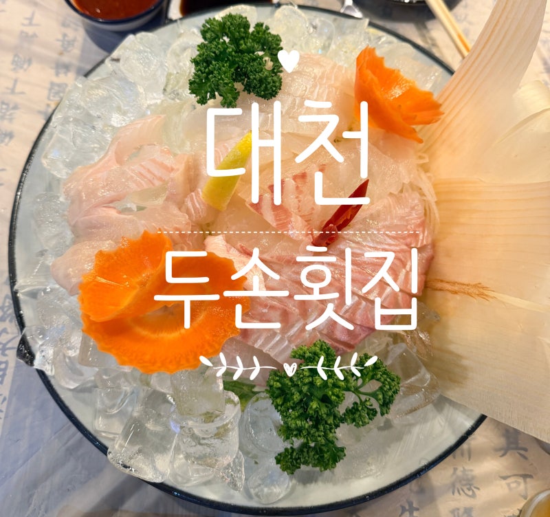 (대천 맛집) 예약하고 가길 추천드리는 두손 횟집 방문기!