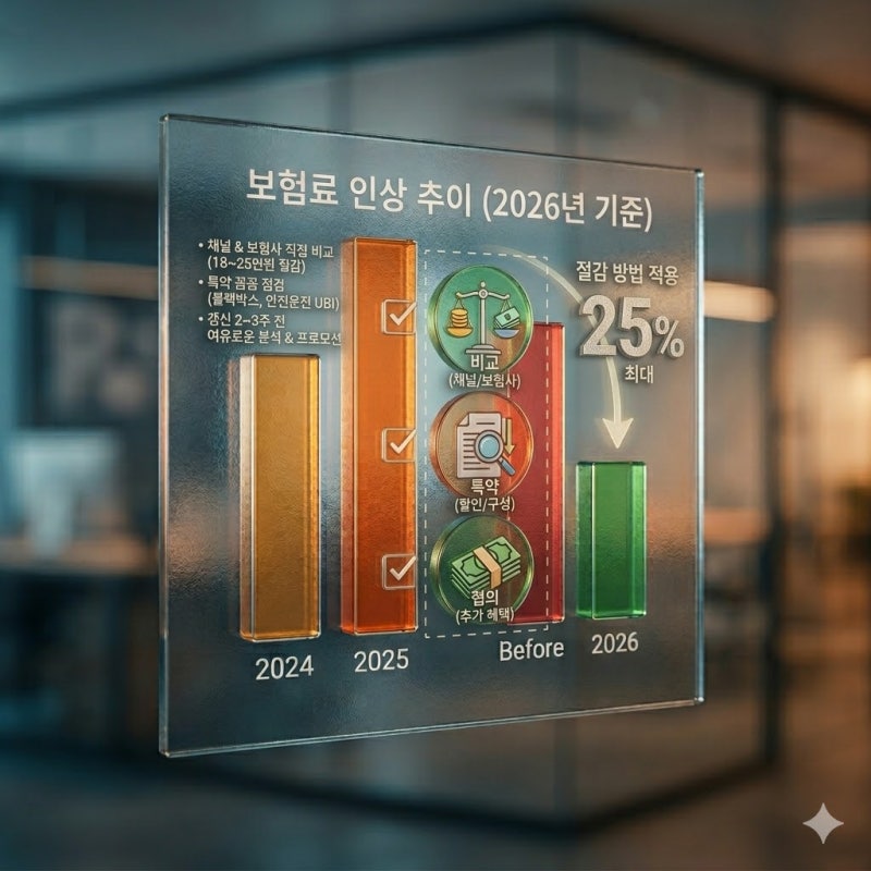2026 보험료 20만원 이상 절약하는 비교 가이드, 자동차·실손·암보험 비교표와 가입 팁