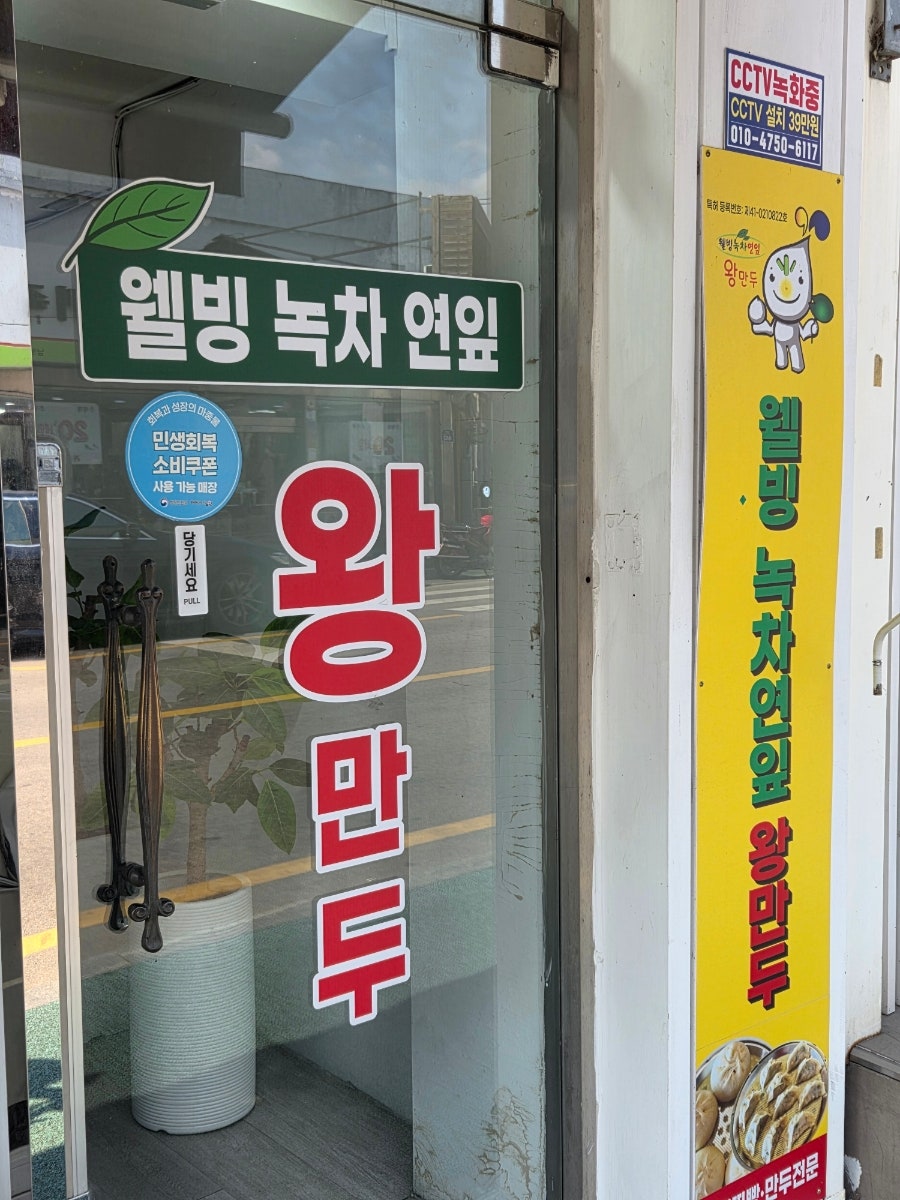 웰빙녹차연잎왕만두 사진 1
